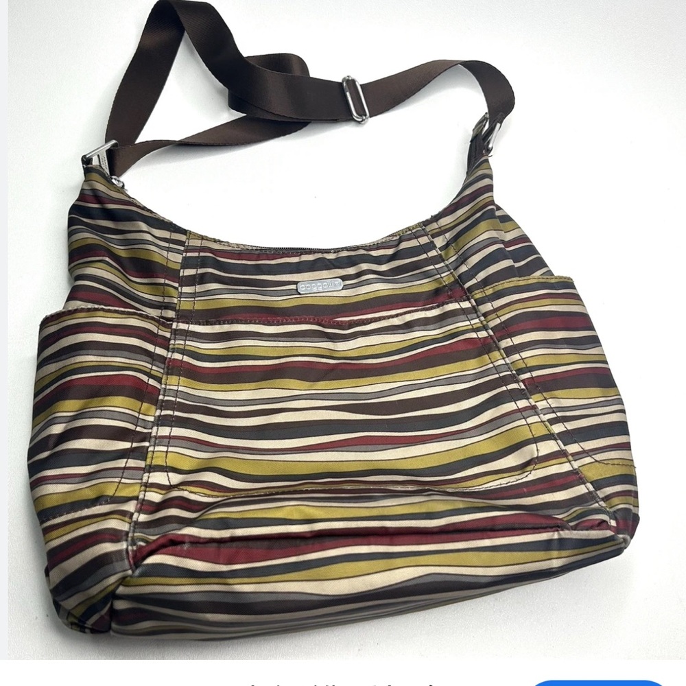Baggallini crossbody cargo purse striped